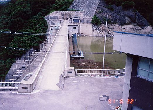 奥裾花ダム(1991.6.22)